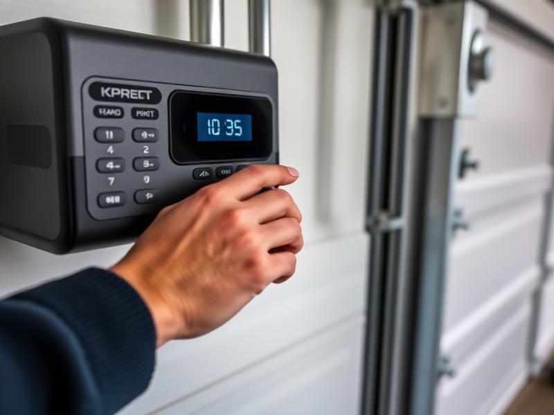 Garage door keypad programming for smart home security